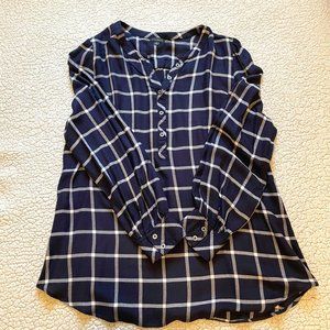 Talbots Flanel Blouse